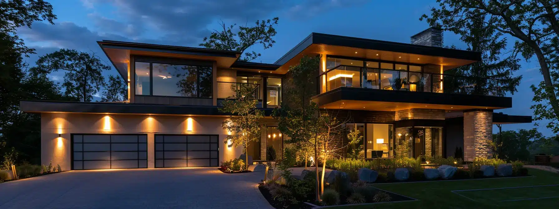 a modern smart home in lexington, ky with integrated smart technology for enhanced electrical safety and efficiency.