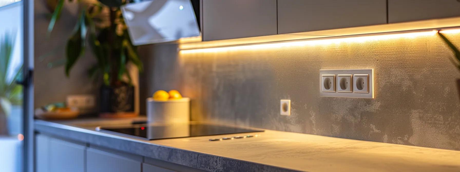 a sleek, modern electrical panel in a well-lit, contemporary kitchen showcases essential home upgrades, emphasizing the importance of electrical safety and efficiency in a lexington home.