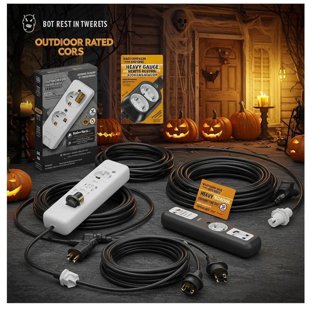 Different types of extension cords for Halloween decorations