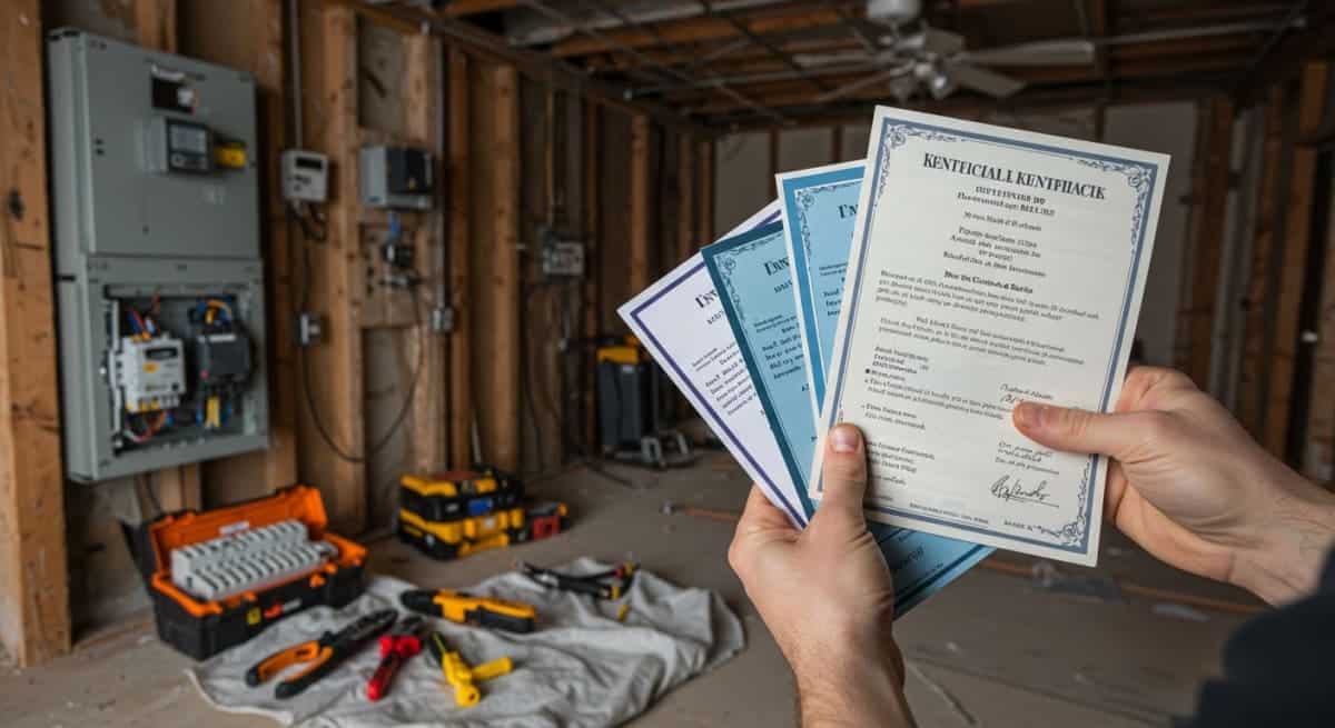 licensed electrician credentials and qualifications for professional ceiling fan installation in Lexington KY