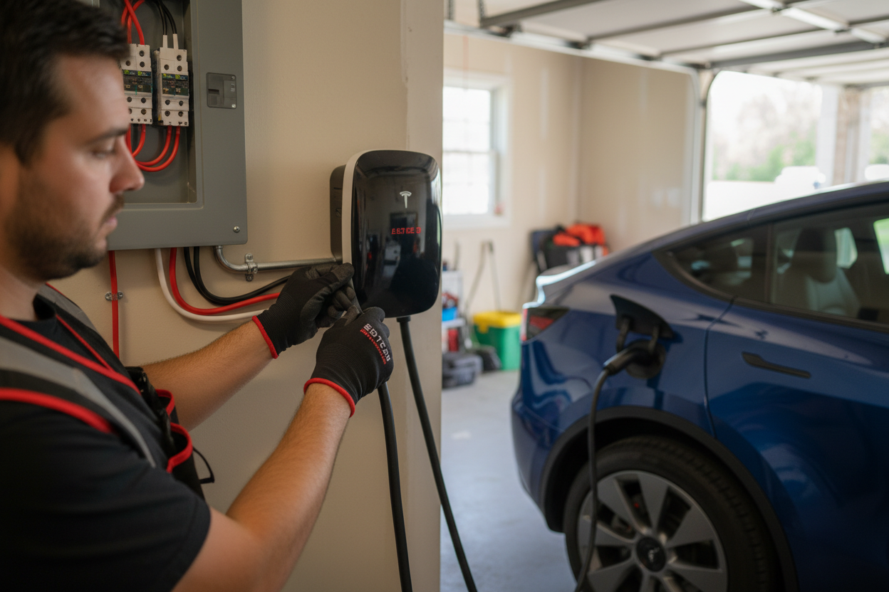 Panel Upgrade EV Charger Installation Trusted electrical contractor Lexington KY for panel upgrades and EV chargers assessing home electrical panel capacity