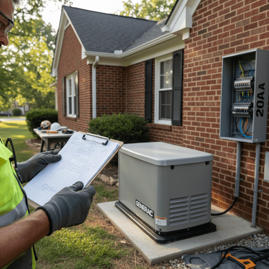 whole house generator sizing - step-by-step load calculation worksheet for homeowners